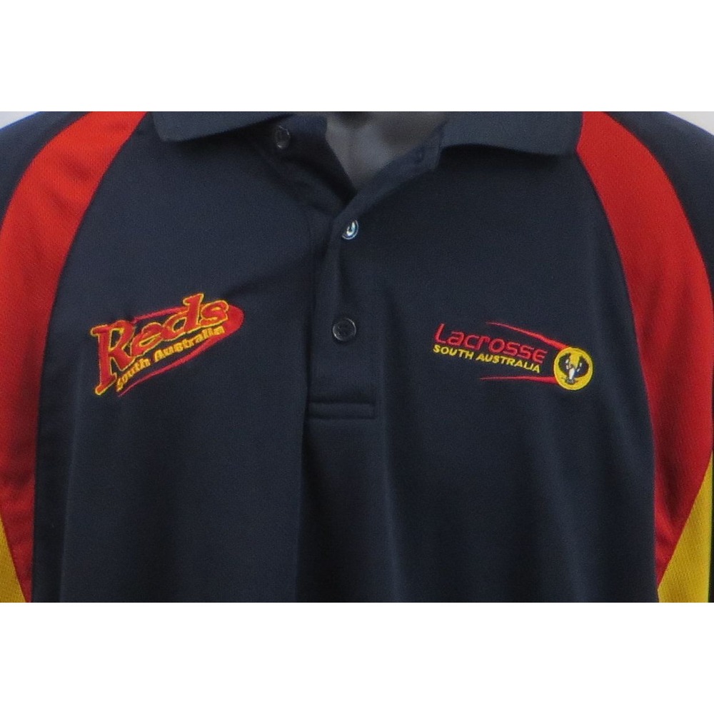 Reds Lacrosse South Australia Golf Polo Shirt Jersey Winning Spirit Large L